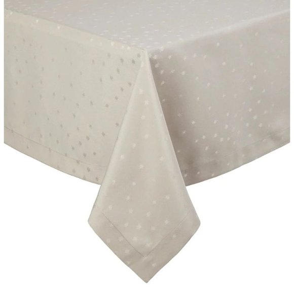 kate spade Other - Kate Spade New York  Silver/Grey "Larabee Dot" Tablecloth 58"x99" and 6 Napkins